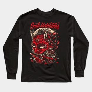 Red Hannya Mask Long Sleeve T-Shirt